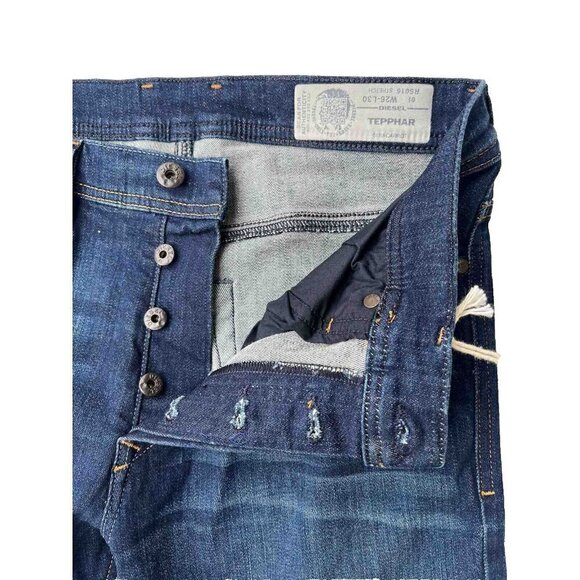 Diesel Men Size 26 Tepphar Slim Carrot Jeans $278 RS016 Blue W26 L30 $218 - Picture 9 of 15